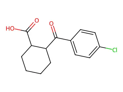 2-(4-chlorobenzoyl)cyclohexane-1-carboxylic Acid structure