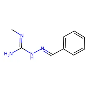 Hydrazinecarboximidamide, N-methyl-2-(phenylmethylene)- structure