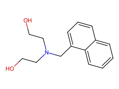 2,2'-[(Naphthalen-1-ylmethyl)imino]diethanol structure