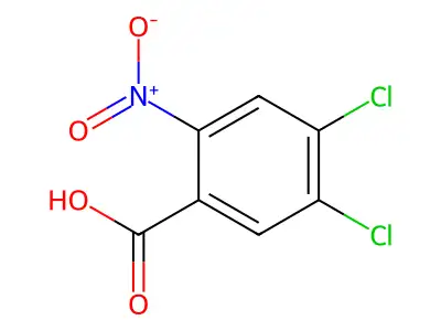 4,5-Dichloro-2-nitrobenzoic acid structure