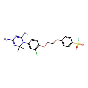 2-Amino-6-((2-chlorobenzyl)thio)-4-pyrimidinecarboxylic acid structure