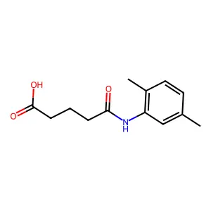 5-[(2,5-Dimethylphenyl)amino]-5-oxopentanoic acid structure