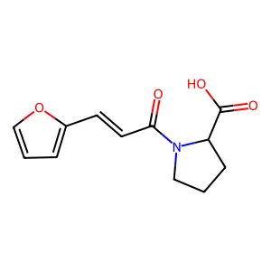 3-(2-Furyl)acryloyl-L-proline structure