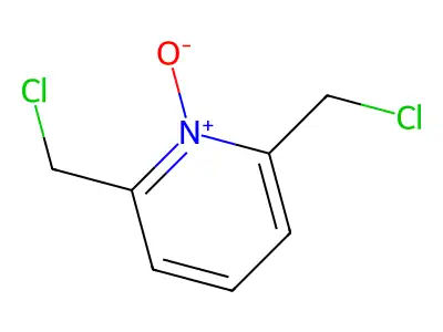 Pyridine, 2,6-bis(chloromethyl)-, 1-oxide structure