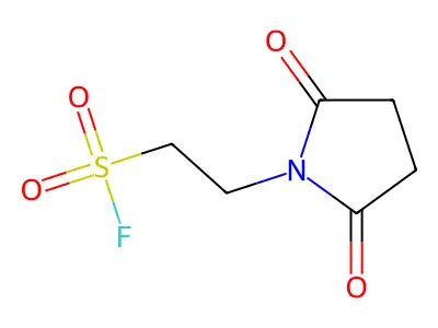2-(2,5-Dioxopyrrolidin-1-yl)ethane-1-sulfonyl fluoride structure