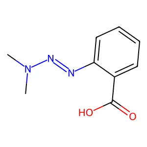 2-(Dimethylaminodiazenyl)benzoic acid structure