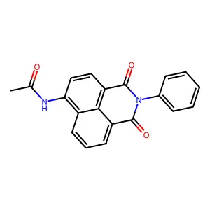 N-(2,3-Dihydro-1,3-dioxo-2-phenyl-1H-benz(de)isoquinolin-6-yl)acetamide structure