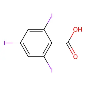 Benzoic acid, 2,4,6-triiodo- structure