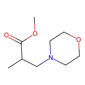 4-Morpholinepropanoic acid, alpha-methyl-, methyl ester structure