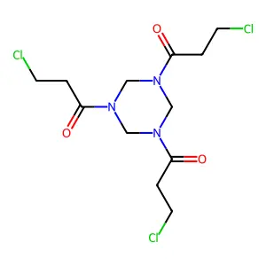 1,3,5-Tris(3-chloropropanoyl)-1,3,5-triazinane structure