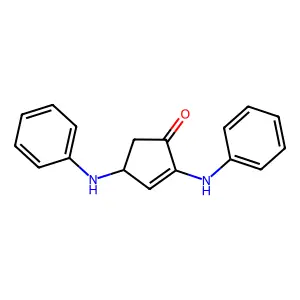 2-Cyclopenten-1-one, 2,4-bis(phenylamino)- structure