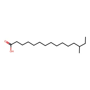 Anteisohexadecanoic acid structure