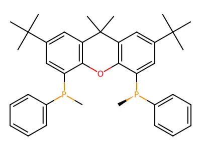 2,7-Di-tert-butyl-9,9-Dimethyl-4,5-bis(methylphenylphosphino)xanthene structure