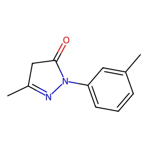 3-methyl-1-(3-methylphenyl)-4,5-dihydro-1H-pyrazol-5-one structure