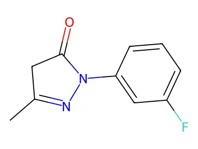 1-(3-Fluorophenyl)-3-methyl-4,5-dihydro-1H-pyrazol-5-one structure