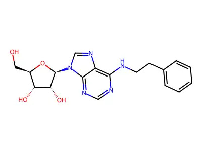 N6-(2-苯乙基)腺苷 structure