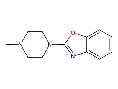 2-(4-Methylpiperazino)-1,3-benzoxazole structure