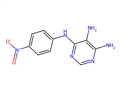 N~4~-(4-Nitrophenyl)pyrimidine-4,5,6-triamine structure