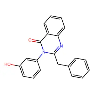 2-Benzyl-3-(3-hydroxyphenyl)quinazolin-4-one structure