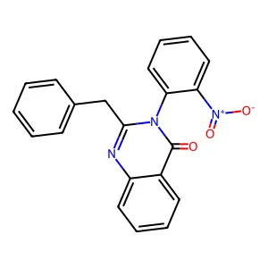 2-Benzyl-3-(2-nitrophenyl)quinazolin-4-one structure