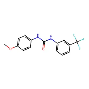 1-(4-Methoxyphenyl)-3-[3-(trifluoromethyl)phenyl]urea structure
