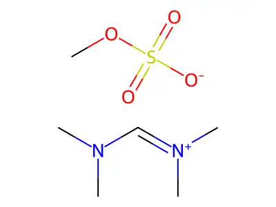 ((Dimethylamino)methylene)dimethylammonium methyl sulphate structure