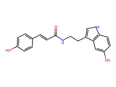 N-Coumaroyl serotonin structure