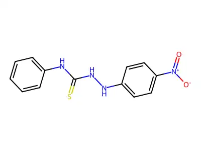 2-(4-nitrophenyl)-N-phenylhydrazinecarbothioamide structure