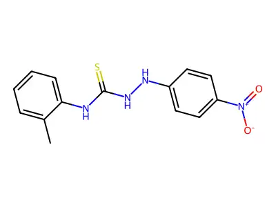 2-(4-nitrophenyl)-N-(o-tolyl)hydrazinecarbothioamide structure