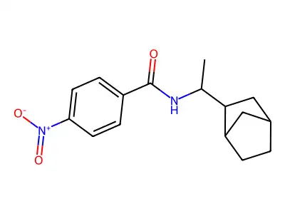 N-(1-bicyclo[2.2.1]hept-2-ylethyl)-4-nitrobenzamide structure