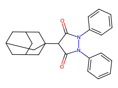 4-(1-Adamantyl)-1,2-diphenyl-3,5-pyrazolidinedione structure