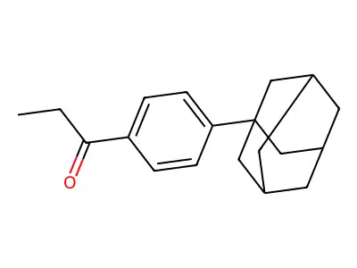 1-[4-(1-Adamantyl)phenyl]-1-propanone structure