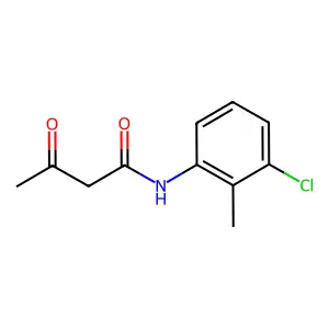 N-(3-chloro-2-methylphenyl)-3-oxobutanamide structure