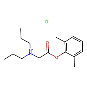 2,6-Dimethylphenyl N,N-dipropylglycinate--hydrogen chloride (1/1) structure