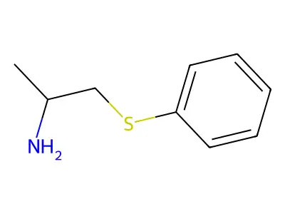 1-(Phenylthio)-2-aminopropane structure