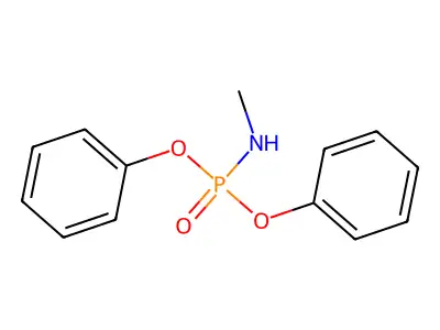 Diphenyl (methylamido)phosphate structure