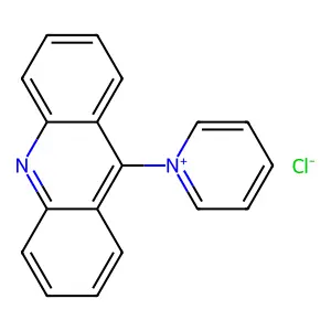 Pyridinium, 1-(9-acridinyl)-, chloride structure