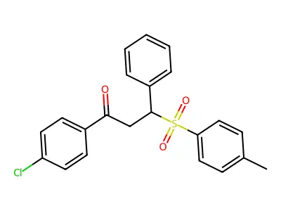 1-(4-Chlorophenyl)-3-[(4-methylphenyl)sulfonyl]-3-phenyl-1-propanone structure