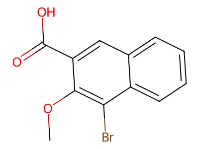 4-Bromo-3-methoxynaphthalene-2-carboxylic acid structure