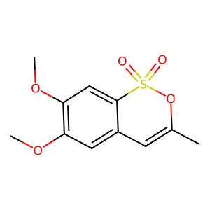 6,7-Dimethoxy-3-methyl-2,1-benzoxathiine 1,1-dioxide structure