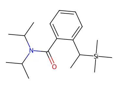 Benzamide, N,N-bis(1-methylethyl)-2-[1-(trimethylsilyl)ethyl]- structure