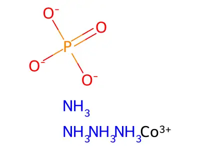 Cobalt tetraammine phosphate structure