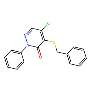 4-Benzylsulfanyl-5-chloro-2-phenylpyridazin-3-one structure