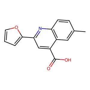 2-(Furan-2-yl)-6-methylquinoline-4-carboxylic acid structure