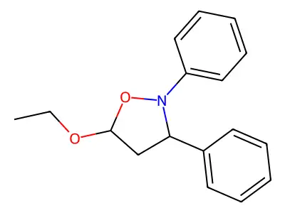 5-Ethoxy-2,3-diphenyl-1,2-oxazolidine structure