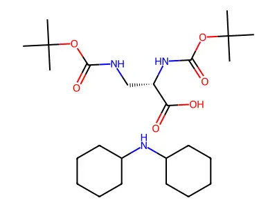 (S)-2,3-Bis((tert-butoxycarbonyl)amino)propanoic acid structure