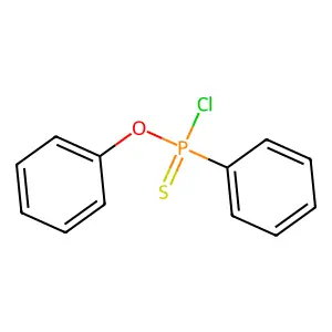 O-Phenyl phenylphosphonochloridothioate structure