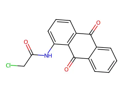 2-Chloro-N-(9,10-dioxo-9,10-dihydroanthracen-1-yl)acetamide structure