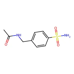 N-((4-(Aminosulphonyl)phenyl)methyl)acetamide structure