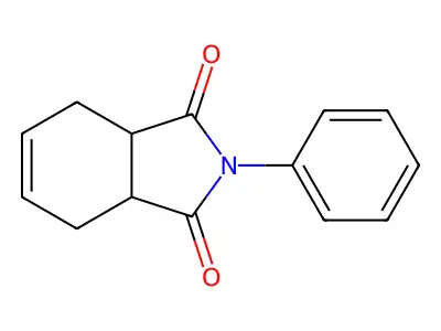 1H-Isoindole-1,3(2H)-dione, 3a,4,7,7a-tetrahydro-2-phenyl- structure